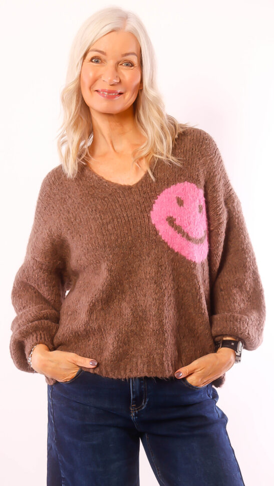 Strickpulli "Good" braun 38-42