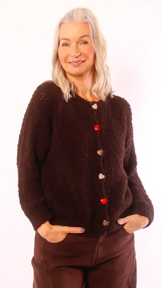 Strickjacke "Lisa" schoko 36-42