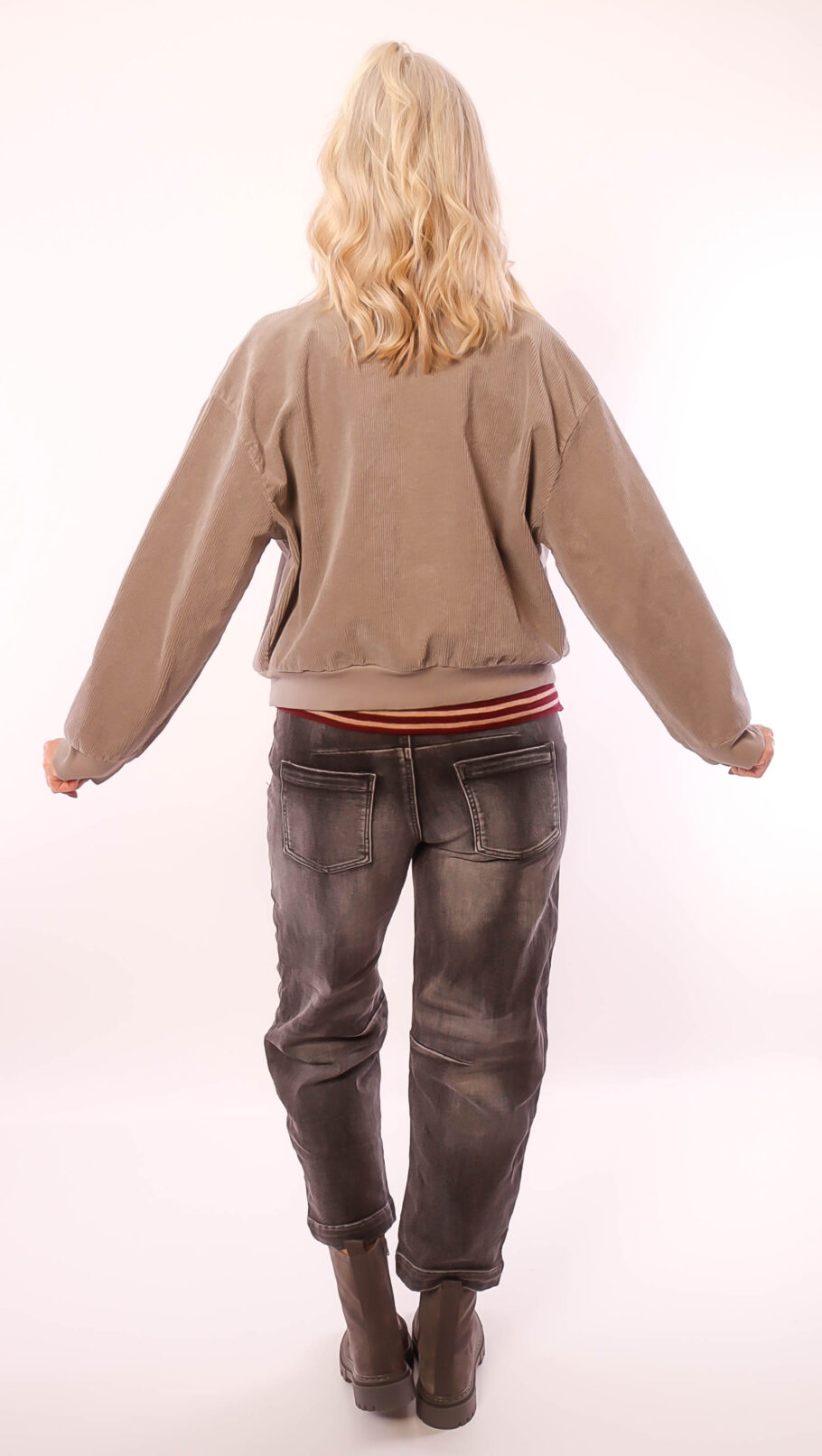 Cordjacke "Lissi" taupe 38-42 – Bild 3